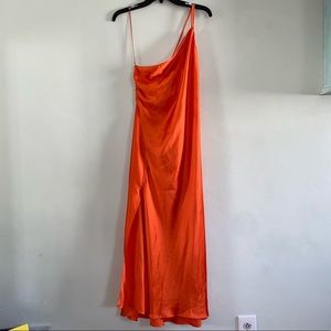 Zara Satin Midi Dress